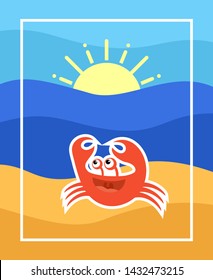 Design of nice summer beach background