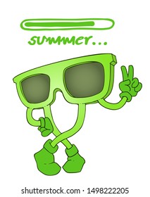 design of nice sunglasses draw