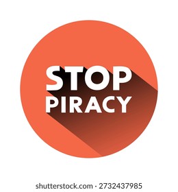 Design of no piracy message symbol
