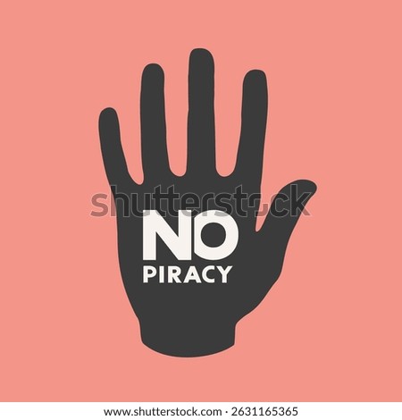 Design of no piracy message symbol