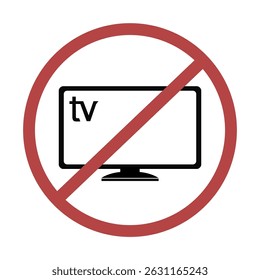 Diseño de ningún signo de tv