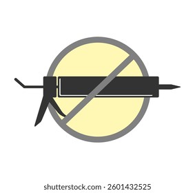Design of no use sealing tool symbol