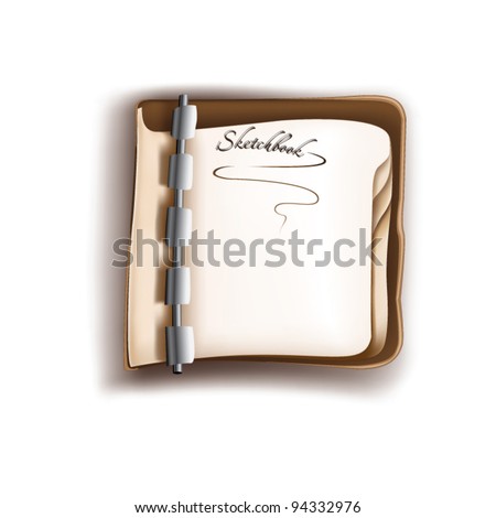 Design of a notebook for sketches.