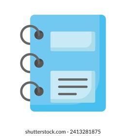 A design of notebook, visually appealing vector of notepad in trendy style