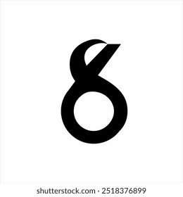 The design of the number eighty-six or the S6
 logo is strange.