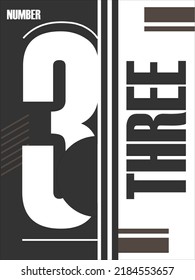 Design number three simple modern