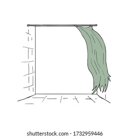 Design of old windows illustration