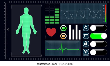 Design of on-screen health screening