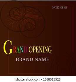 design of the opening ceremony logo template