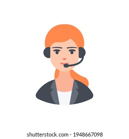 The design of the operator people flat icon pack vector illustration, this vector is suitable for icons, logos, illustrations, stickers, books, covers, etc.
