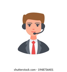The design of the operator people flat icon pack vector illustration, this vector is suitable for icons, logos, illustrations, stickers, books, covers, etc.