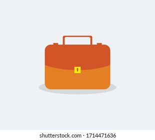 the design of the orange suitcase