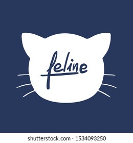 design of original cat face icon