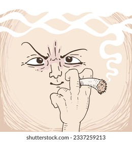 Design of original face smoking