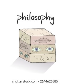 Design of original philosophy illustration