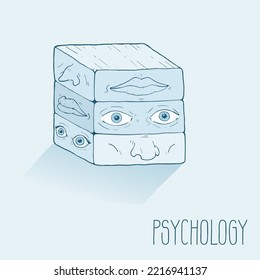 Design of original psychology illustration