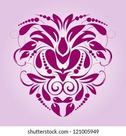Design ornamental element in abstract style vectorized
