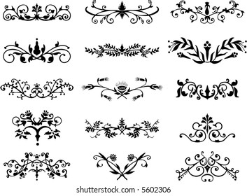 design ornaments - floral frames,borders - vector illustration - fully scalable