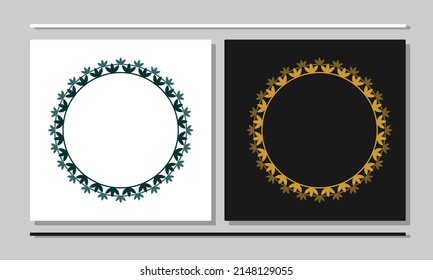 Design ornaments or frames with twisted floral motifs
