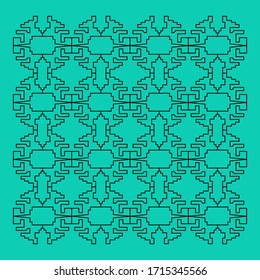 DESIGN Ornaments, Morocco blue black eps
