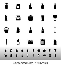 Design package icons on white background, stock vector