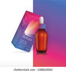 design packaging. box. Serum.