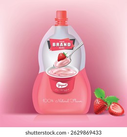 Design packaging for yogurt bags