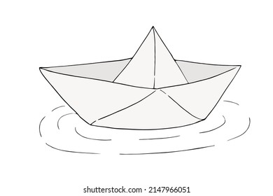 Design of paper boat floating