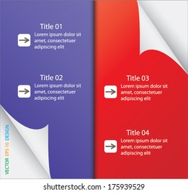 Design of paper type for banners template graphic or website