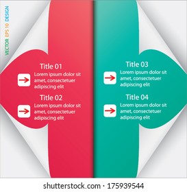 Design of paper type for banners template graphic or website