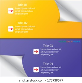 Design of paper type for banners template graphic or website