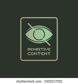 Design of parental advisory icon