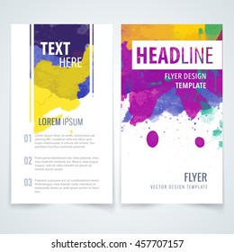 design part template for folder folder billboard or advertising on watercolor background useful for any project where a platter of color makes the difference color coloration texture colourful banquet