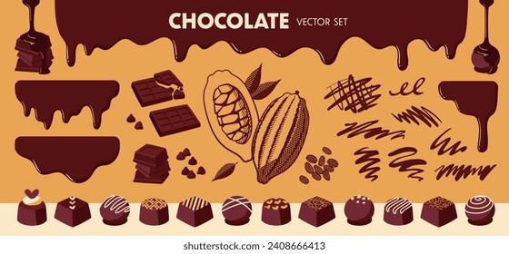 Diseño de piezas para salsa de chocolate, chocolate en bloque, etc.	