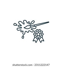 Design patent icon. Monochrome simple sign from intellectual property collection. Design patent icon for logo, templates, web design and infographics.