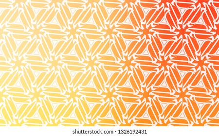 Design Pattern With Abstract Modern Ornament. Triangles Style. Gradient Background Bright Colors. For Soft Banner Template. Vector Illustration. Idea For Your Business.