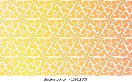 Design Pattern With Abstract Modern Ornament. Triangles Style. Gradient Background Bright Colors. For Soft Banner Template. Vector Illustration. Idea For Your Business.