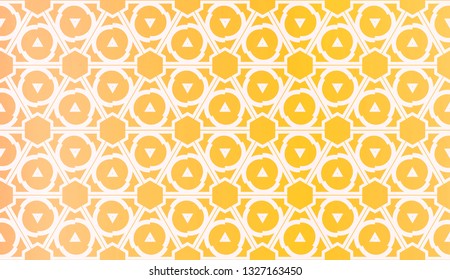 Design Pattern With Abstract Modern Ornament. Triangles Style. Gradient Background Bright Colors. For Soft Banner Template. Vector Illustration. Idea For Your Business.