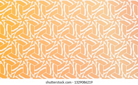 Design Pattern With Abstract Modern Ornament. Triangles Style. Gradient Background Bright Colors. For Soft Banner Template. Vector Illustration. Idea For Your Business.