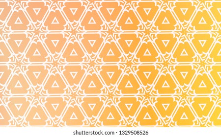 Design Pattern With Abstract Modern Ornament. Triangles Style. Gradient Background Bright Colors. For Soft Banner Template. Vector Illustration. Idea For Your Business.