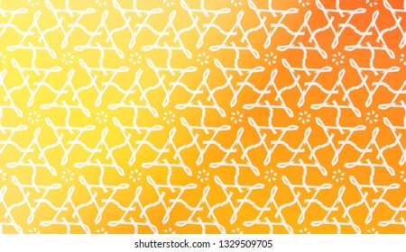 Design Pattern With Abstract Modern Ornament. Triangles Style. Gradient Background Bright Colors. For Soft Banner Template. Vector Illustration. Idea For Your Business.