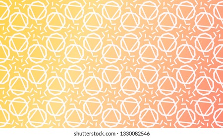 Design Pattern With Abstract Modern Ornament. Triangles Style. Gradient Background Bright Colors. For Soft Banner Template. Vector Illustration. Idea For Your Business.
