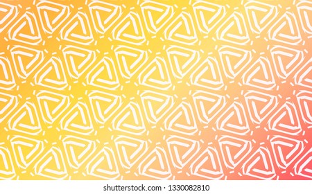 Design Pattern With Abstract Modern Ornament. Triangles Style. Gradient Background Bright Colors. For Soft Banner Template. Vector Illustration. Idea For Your Business.
