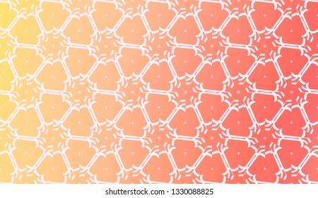 Design Pattern With Abstract Modern Ornament. Triangles Style. Gradient Background Bright Colors. For Soft Banner Template. Vector Illustration. Idea For Your Business.