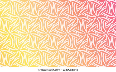 Design Pattern With Abstract Modern Ornament. Triangles Style. Gradient Background Bright Colors. For Soft Banner Template. Vector Illustration. Idea For Your Business.