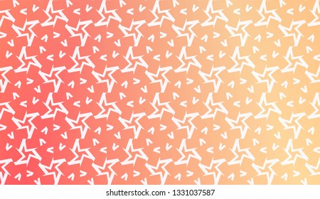 Design Pattern With Abstract Modern Ornament. Triangles Style. Gradient Background Bright Colors. For Soft Banner Template. Vector Illustration. Idea For Your Business.