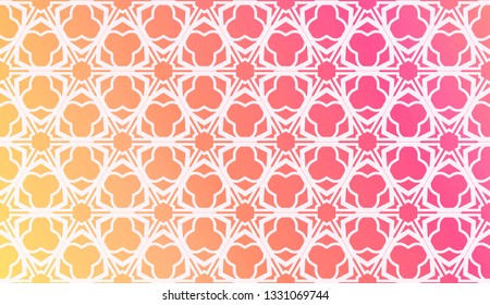 Design Pattern With Abstract Modern Ornament. Triangles Style. Gradient Background Bright Colors. For Soft Banner Template. Vector Illustration. Idea For Your Business.