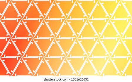 Design Pattern With Abstract Modern Ornament. Triangles Style. Gradient Background Bright Colors. For Soft Banner Template. Vector Illustration. Idea For Your Business.