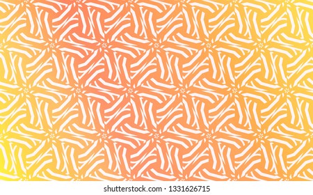 Design Pattern With Abstract Modern Ornament. Triangles Style. Gradient Background Bright Colors. For Soft Banner Template. Vector Illustration. Idea For Your Business.