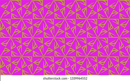 Design pattern with abstract modern ornament. Triangles style. Vector Seamless illustration